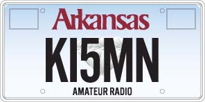 Amateur Radio License Plate