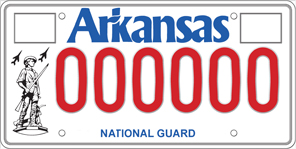 National Guard License Plate